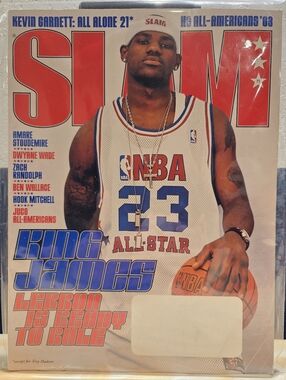 SLAM Magazine - LeBron James Rookie Year Cover (August 2003) - Issue #71